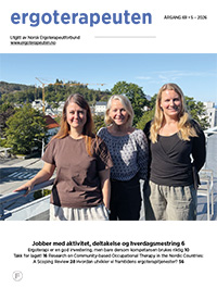 Bilde av ergoterapeuten Nr. 5 2026 ute nå!