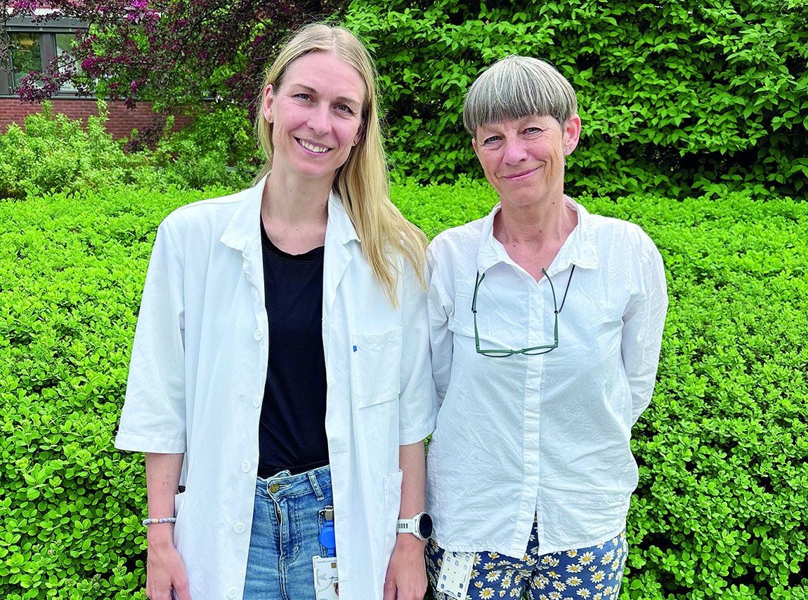 Ida Bos-Haugen (til venstre) er prosjektleder og Ingvild Kjeken er prosjektmedarbeider og ansvarlig for ergoterapidelen i PICASSO-studien.