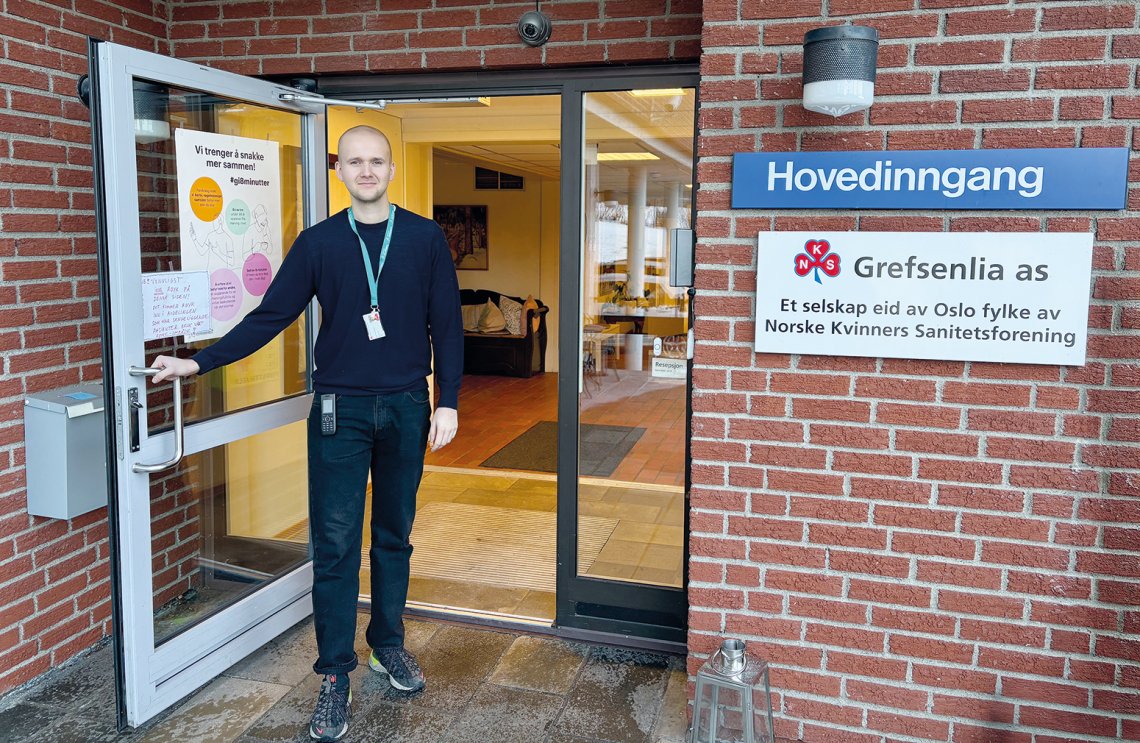 Jesper Dahl Eriksen jobber som ergoterapeut ved Grefsenlia.